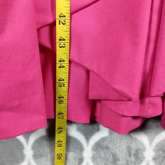 Vintage Laura Ashley Dress Size 10 Pink Cotton Puff Sleeve Maxi Fit Flare 80s - Picture 6 of 12